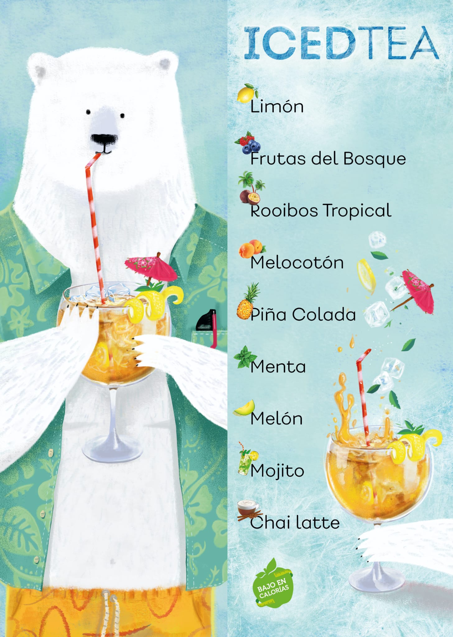 Cartel de Iced Tea