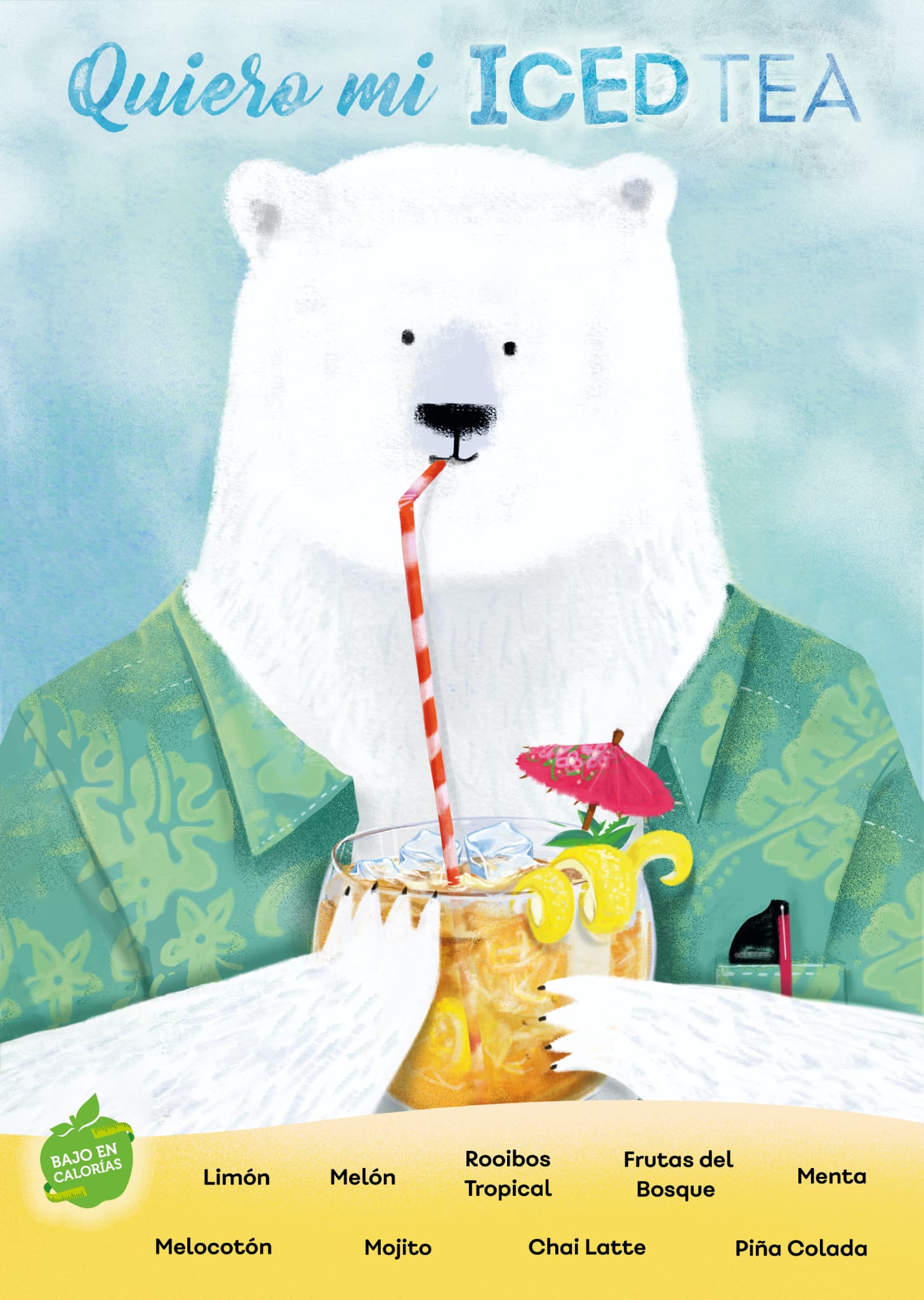 Cartel Quiero mi Iced Tea